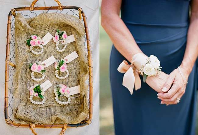 Pols corsages voor de dames