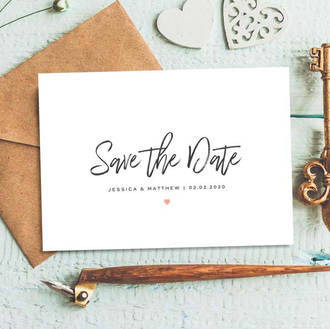 Save the date kaarten sturen