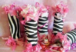 Zebra print decoratie huwelijk