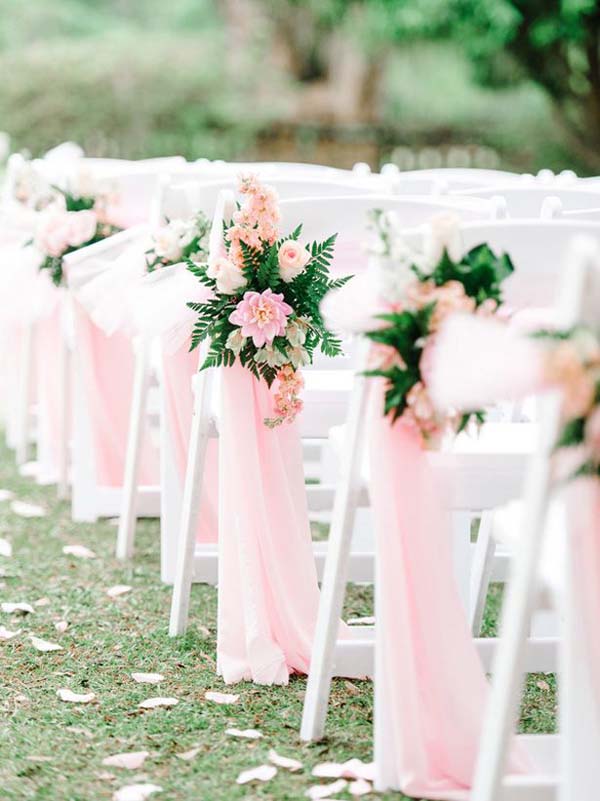 Bruiloft decoratie bloemen ceremonie